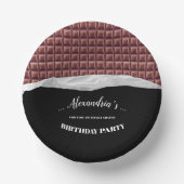 Personalisiert Chocolate Candy Bar Party Pappteller (Vorderseite)