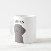 Personalisiert Chocolate Labrador Kaffeetasse (Vorderseite Links)
