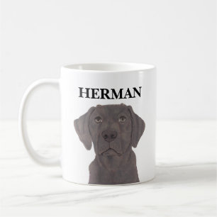 Personalisiert Chocolate Labrador Kaffeetasse