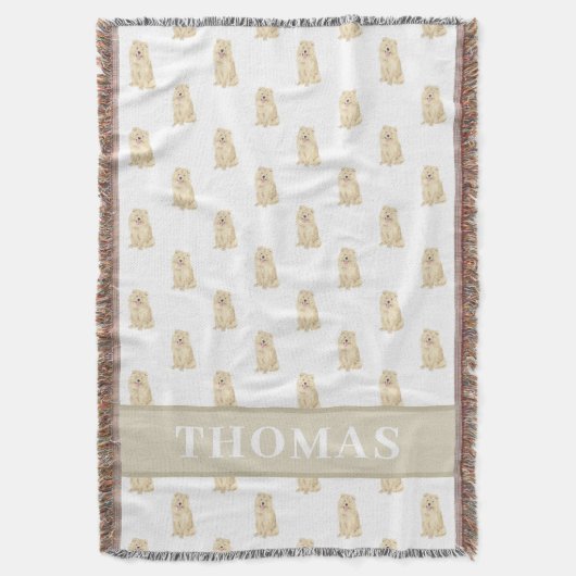 Personalisiert Chow Chow Chow Decke (Vorderseite Vertikal)