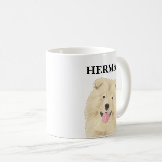 Personalisiert Chow Chow Chow Hund Kaffeetasse (VorderseiteRechts)