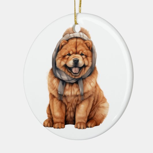 Personalisiert Chow Chow Chow Hund Keramik Ornament (Links)