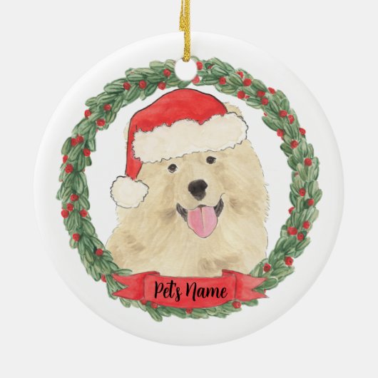 Personalisiert Chow Chow Chow Keramik Ornament (Hinten)