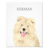 Personalisiert Chow Chow Dog Art Fotodruck (Vorne)