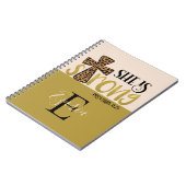 Personalisiert Christlich ist sie starke Sprichwör Notizblock (Linke Seite)