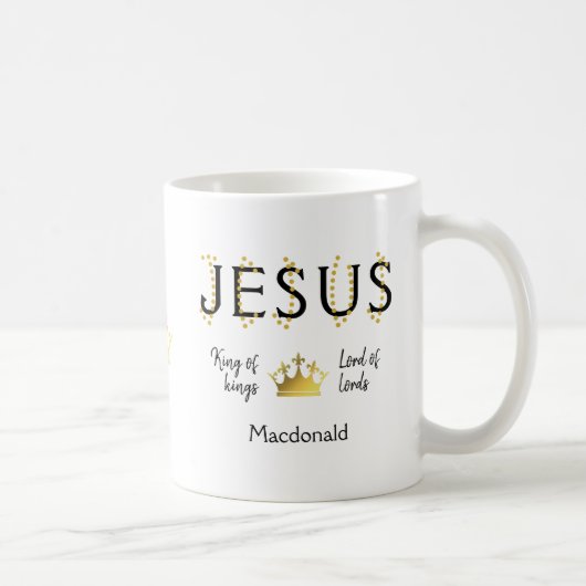 Personalisiert Christlich JESUS Kaffeetasse (Rechts)