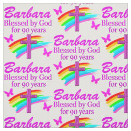 PERSONALISIERT CHRISTLICHEN 90. GEBURTSTAG FABRIC STOFF