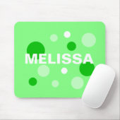 Personalisiert Circle Mousepads - Green (Mit Mouse)
