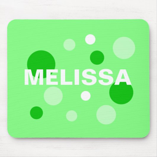 Personalisiert Circle Mousepads - Green (Vorne)