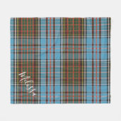 Personalisiert Clan Anderson Kariert Tartan Fleecedecke (Vorderseite (Horizontal))