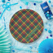 Personalisiert Clan Buchanan Tartan Kariert Pappteller (Party)
