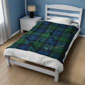 Personalisiert Clan Campbell Kariert Tartan Blue G Fleecedecke