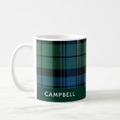 Personalisiert Clan Campbell Tartan Karierter Name Kaffeetasse (Links)