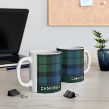 Personalisiert Clan Campbell Tartan Karierter Name