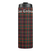 Personalisiert Clan Cochrane Tartan Thermosbecher (Vorderseite)