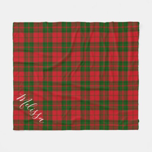 Personalisiert Clan Drummond Tartan Kariert Fleecedecke (Vorderseite (Horizontal))