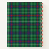 Personalisiert Clan Duncan Kariert Tartan Monogram Notizblock (Rückseite)