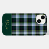 Personalisiert Clan Gordon Tartan Karierter Name Case-Mate iPhone Hülle (Rückseite (Horizontal))