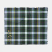 Personalisiert Clan Gordon Tartan Karierter Name Fleecedecke (Vorderseite (Horizontal))