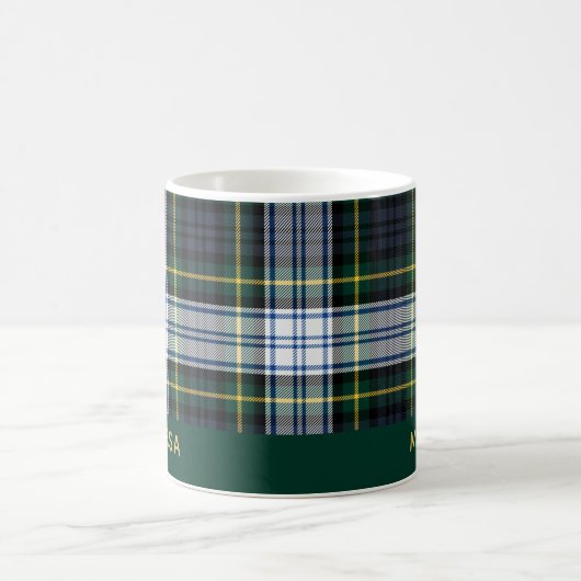 Personalisiert Clan Gordon Tartan Karierter Name Kaffeetasse (Mittel)