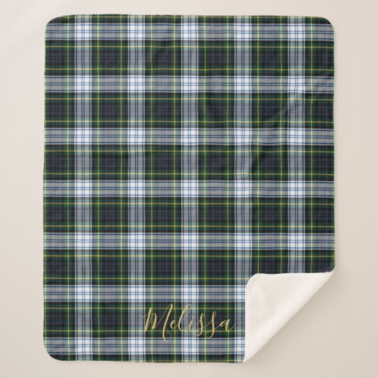 Personalisiert Clan Gordon Tartan Karierter Name Sherpadecke (Vorderseite)