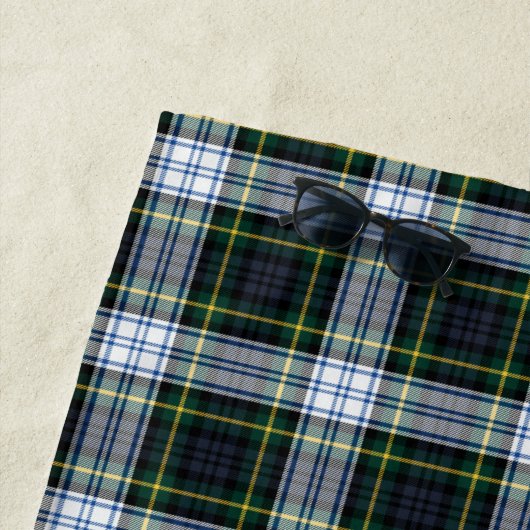 Personalisiert Clan Gordon Tartan Karierter Name Strandtuch (Beispiel)