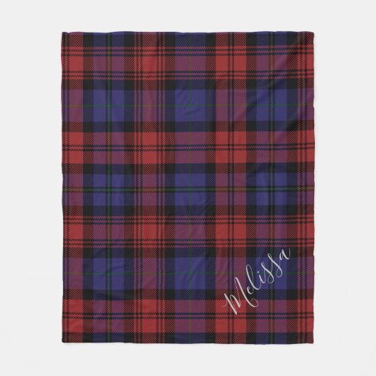 Personalisiert Clan MacLachlan Kariert Tartan Fleecedecke (Vorderseite)