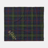 Personalisiert Clan Malcolm Tartan Karierter Name Fleecedecke (Vorderseite (Horizontal))