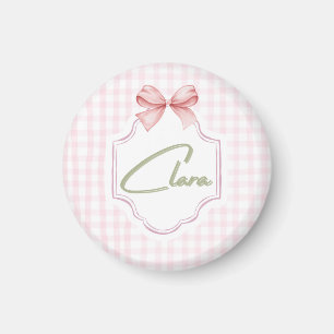 Personalisiert Clara Baby Girl Kinderzimmer Bow&Gi Magnet