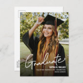 Personalisiert Class 2026 University Graduate Foto Ankündigungspostkarte (Vorne/Hinten)