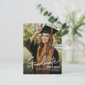 Personalisiert Class 2026 University Graduate Foto Ankündigungspostkarte (Stehend Vorderseite)