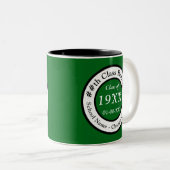 Personalisiert Class-Wiedersehen gibt Farben, Text Zweifarbige Tasse (VorderseiteRechts)