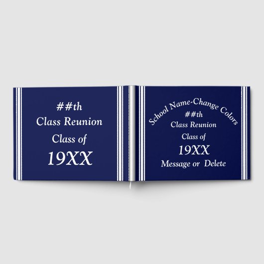 Personalisiert Class Wiedersehen Guest Book, ANY C Gästebuch (Voll)