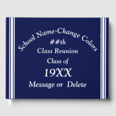 Personalisiert Class Wiedersehen Guest Book, ANY C Gästebuch (Vorderseite)