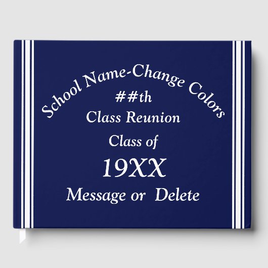 Personalisiert Class Wiedersehen Guest Book, ANY C Gästebuch (Vorderseite)