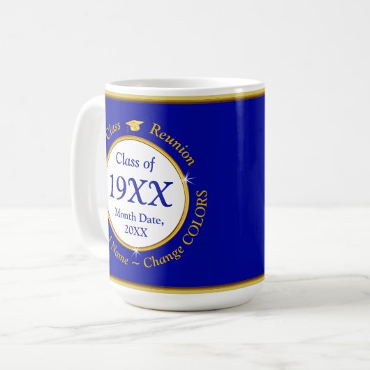 Personalisiert, Class Wiedersehen Ideas 50 Jahre, Kaffeetasse (Vorderseite Links)