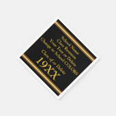 Personalisiert Class Wiedersehen Napkins in IHREN  Serviette (Ecke)
