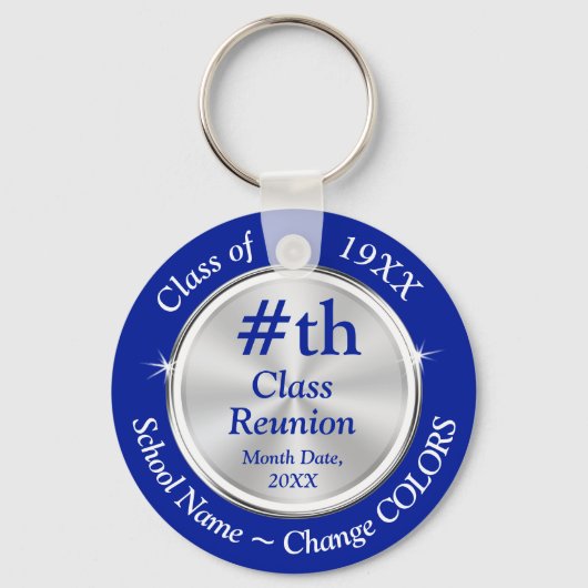 Personalisiert Class Wiedersehen Party Geschenkide Schlüsselanhänger (Vorderseite)