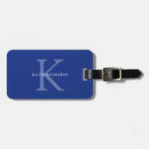 Personalisiert Classic Blue Monogram