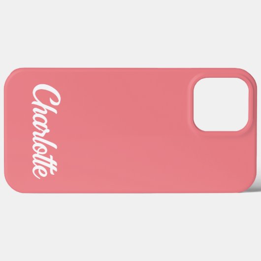 Personalisiert Classic Elegant Monogram iPhone. Case-Mate iPhone Hülle (Rückseite (Horizontal))