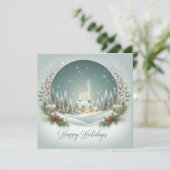 Personalisiert Classic Feiertagskarte (Stehend Vorderseite)