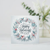 Personalisiert Classic Feiertagskarte (Stehend Vorderseite)