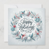 Personalisiert Classic Feiertagskarte (Vorderseite)