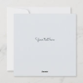 Personalisiert Classic Feiertagskarte (Rückseite)