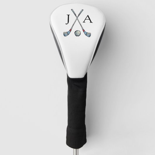Personalisiert Classic Golf Club Mit Monogramm Headcover (Vorderseite)