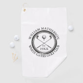 Personalisiert Classic Golf Club Name Custom Golfhandtuch (Insitu)
