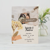 Personalisiert Classic Modernes Foto für Hochzeite Save The Date (Stehend Vorderseite)