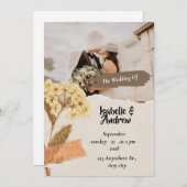 Personalisiert Classic Modernes Foto für Hochzeite Save The Date (Vorne/Hinten)