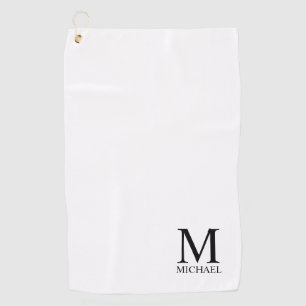 Personalisiert Classic Monogram und Name Golf Hand Golfhandtuch