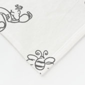 Personalisiert Classic Winnie Bear Baby Name Blank Fleecedecke (Ecke)